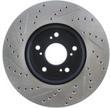 StopTech Slotted & Drilled Sport Brake Rotor Front Left 13 Honda Accord Sport - 127.40086L