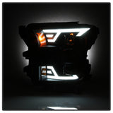 xTune 15-17 Ford F-150 DRL LED Light Bar Projector Headlights - Black (PRO-JH-FF15015-LB-BK) - 9042935