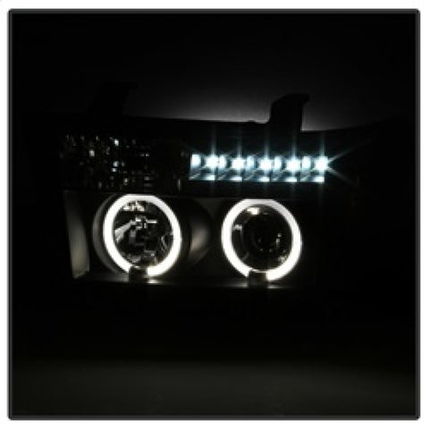 Spyder Toyota Tundra 07-133 Projector Headlights LED Halo LED Blk PRO-YD-TTU07-HL-BK - 5012029