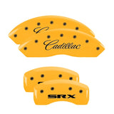 MGP 4 Caliper Covers Engraved Front Cadillac Rear SRX Yellow Finish Black Char 2006 Cadillac SRX - 35002SSRXYL