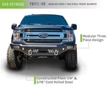 DV8 Offroad 2018+ Ford F-150 Front Bumper w/ Light Holes - FBFF1-08