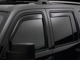 WeatherTech 2014+ Mitsubishi Mirage Front and Rear Side Window Deflectors - Dark Smoke - 82757