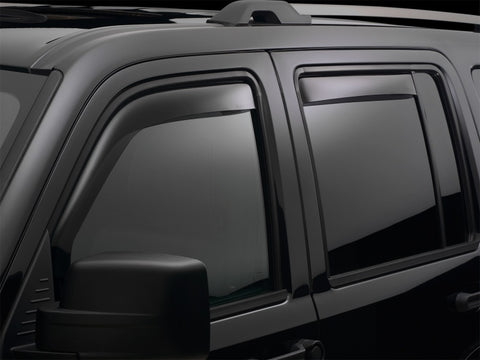 WeatherTech 2014+ Nissan Rogue Front and Rear Side Window Deflectors - Dark Smoke - 82769