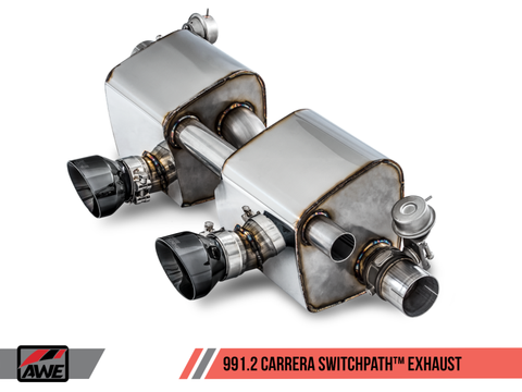 AWE Tuning Porsche 911 (991.2) Carrera / S SwitchPath Exhaust for PSE Cars - Chrome Silver Tips - 3025-32018