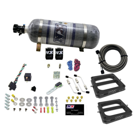 Nitrous Express Dual/Dominator/Alcohol Nitrous Kit (50-300HP) w/Composite Bottle - 30275-12