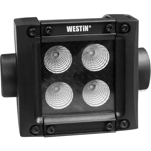 Westin B-FORCE LED Light Bar Double Row 2 inch Flood w/3W Cree - Black - 09-12212-4F