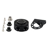 Mishimoto M22 x 1.5 - Remote Oil Filter Mount - Black - MMOC-RFH-M22BK