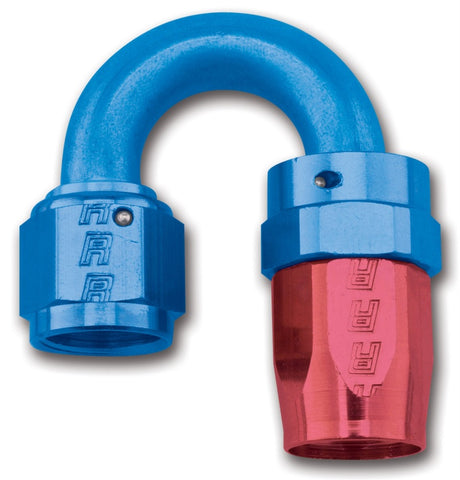 Russell Performance -12 AN Red/Blue 180 Degree Full Flow Swivel Hose End (With 1-1/8in Radius) - 613530