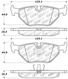 StopTech Performance 87-99 BMW M3 / 89-93 M5 / 98-02 Z3 Rear Street Performance Brake Pads - 309.03960