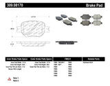 StopTech Performance 05-08 Scion tC/ 01-05 Celica GT/ 00-05 Celica GT-S Front Brake Pads - 309.08170