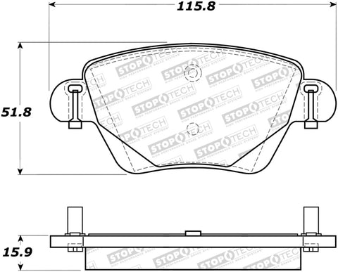 StopTech Street Brake Pads - 308.09110