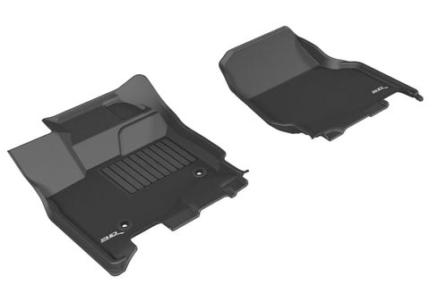 3D MAXpider 2015-2020 Ford F-150 Sprcab/Sprcrew Kagu 1st Row Floormat - Black - L1FR08311509