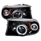 Spyder Dodge Dakota 97-04/Durango 98-03 1PC Projector Headlights LED Halo LED Chrm PRO-YD-DDAK97-C - 5009791