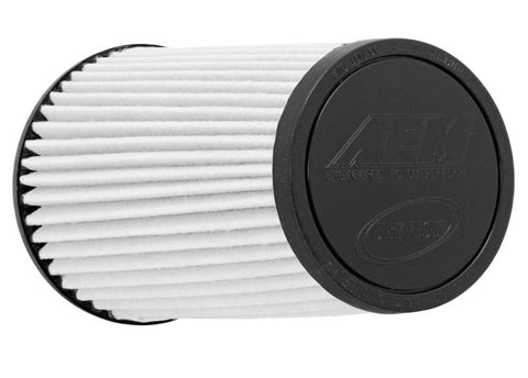 AEM Dryflow Conical Air Filter 2.75in Flange ID / 6in Base OD / 5.125in Top OD / 9.125in Height - 21-2029BF