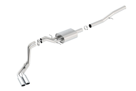 Borla 14 Silv/Sierra 1500 EC Std/CC Short 143.5in WB ATAK Dual Rolled Side Exit Cat-Back Exhaust - 140577