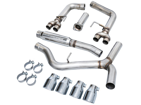 AWE Tuning 2022+ VB Subaru WRX Track Edition Exhaust - Chrome Silver Tips - 3020-42979