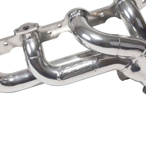 BBK 99-04 GM Truck SUV 4.8 5.3 Shorty Tuned Length Exhaust Headers - 1-3/4 Silver Ceramic - 40050