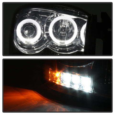 Spyder Dodge Ram 1500 06-08/Ram 2500 06-09 Projector Headlights LED Halo LED Smke PRO-YD-DR06-HL-SM - 5010025