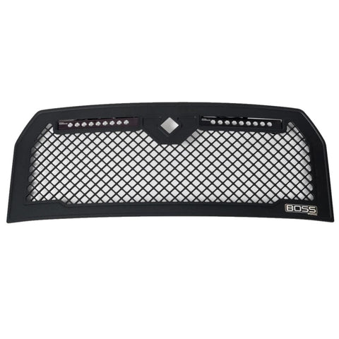 Putco 15-17 Ford F-150 Lighted Boss Grille w/ Two 10in Luminix Light Bars (w/ Camera CutOut) - 270546BL