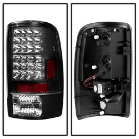 Spyder Chevy Suburban/Tahoe 1500/2500 00-06/GMC Yukon LED Tail Lights Black ALT-YD-CD00-LED-BK - 5001528