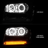 ANZO 2002-2009 Chevrolet Trailblazer Projector Headlights w/ Halo Chrome - 111131