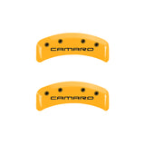 MGP 4 Caliper Covers Engraved F & R Gen 4/Camaro Yellow Finish Black Char 1997 Chevrolet Camaro - 14026SCA4YL