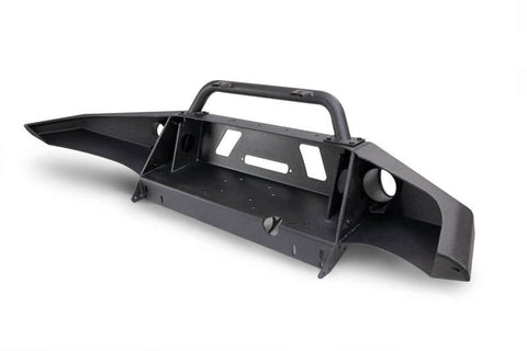 DV8 Offroad 05-15 Toyota Tacoma Front Bumper Winch Ready - Black Powdercoat - FBTT1-01