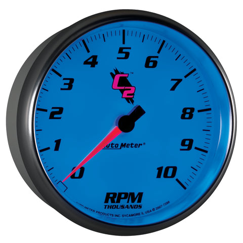 Autometer C2 5 inch 10000 RPM In-Dash Tachometer - 7298