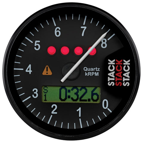 Autometer Stack Display Tachometer 0-8K RPM - Black - ST700SR-A