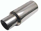 Injen 2 3/8 Universal Muffler w/Stainless Steel resonated rolled tip (Injen embossed logo) - SES225C