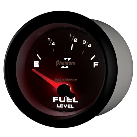 Autometer Phantom II 2-5/8in / 73 Ohms Empty - 10 Ohms Full Electrical Fuel Level Gauge - 7815