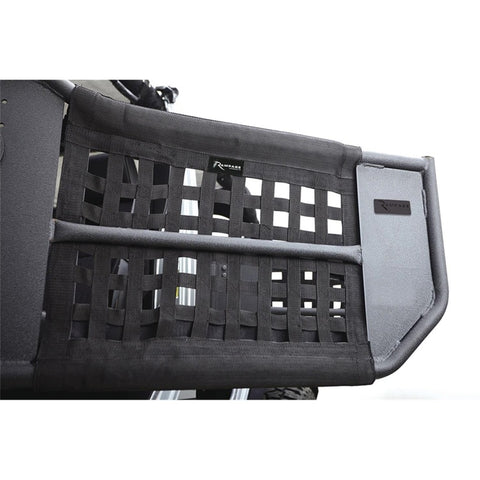 Rampage 2007-2018 Jeep Wrangler(JK) Unlimited 4-Door Tube Doors With Netting - Black - 7684