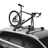 Thule FastRide Fork-Mount Roof Bike Rack (For Quick-Release Bikes/Adapter Req. for Thru-Axle) - Blk - 564005