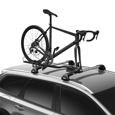 Thule FastRide Fork-Mount Roof Bike Rack (For Quick-Release Bikes/Adapter Req. for Thru-Axle) - Blk - 564005