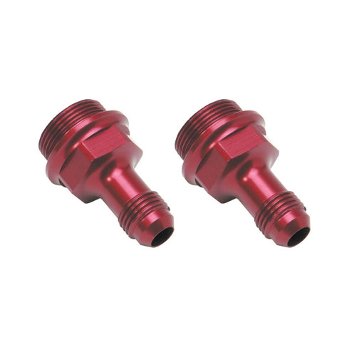 Russell Performance 7/8in -20 x -6 AN Male Flare Extended (2 pcs.) (Red/Blue) - 640360