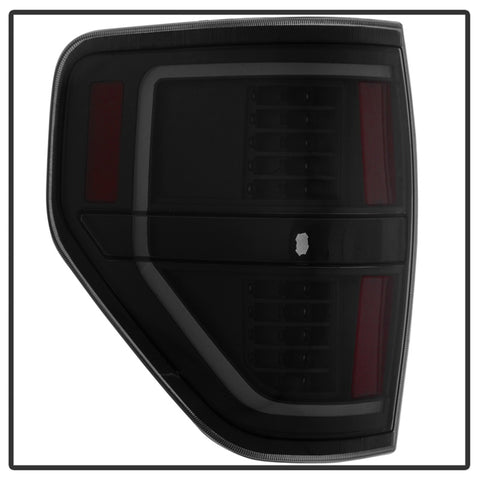 xTune 09-14 Ford F-150 Light Bar LED Tail Lights - Black Smoke (ALT-JH-FF15009-LBLED-BSM) - 9042195