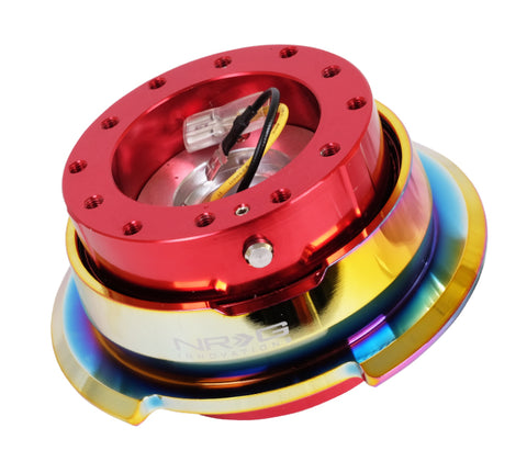 NRG Quick Release Gen 2.8 - Red Body / Neochrome Ring - SRK-280RD-MC