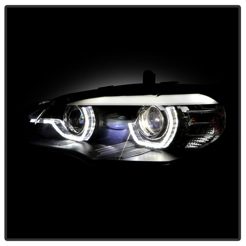 Spyder BMW X5 E70 07-10 Xenon/HID AFS High-Power LED Headlights - Black PRO-YD-BMWE7007AFSHIDAP-BK - 5088239