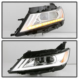 xTune 14-18 Chevy Impala (Excl Limited) DRL Halogen Proj Headlights - Chrm (PRO-JH-CIM15-LB-C) - 9042898