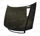 Seibon 96-01 Audi A4 (B5) OEM-Style Carbon Fiber Hood - HD9601AUA4-OE