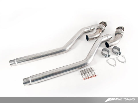 AWE Tuning B8 / B8.5 S5 Cabrio Touring Edition Exhaust - Non-Resonated - Diamond Black Tips - 3415-43040