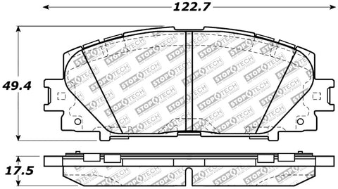 StopTech Street Select Brake Pads - Front - 305.11840