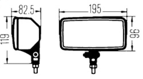 Hella Headlamp ZNWH 0/180GR SWMK MGS12 1ND - 005700441