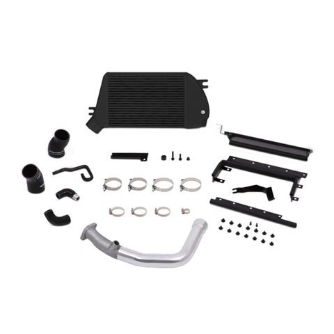 Mishimoto 2015 Subaru WRX Top-Mount Intercooler Kit - Powder Coated Black & Polished Pipes - MMTMIC-WRX-15PBK