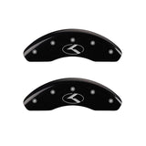 MGP 4 Caliper Covers Engraved Front & Rear Circle K/Kia Black finish silver ch - 21175SCRKBK