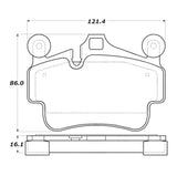 StopTech Street Touring 09-10 Porsche Boxster / 08-10 Boxster S Front Brake Pads - 308.11350