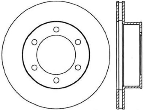 StopTech Power Slot 95-04 Toyota Tacoma / 11/95-02 4Runner Front Right Cryo Slotted Rotor - 126.44109CSR