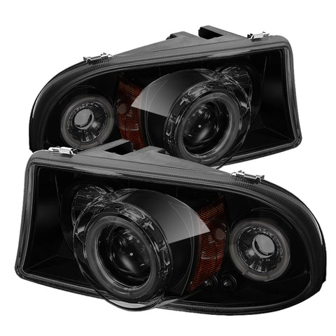 Spyder Dodge Dakota 97-04/Durango 98-03 1PC Projector Headlights LED Halo LED Chrm PRO-YD-DDAK97-C - 5009791