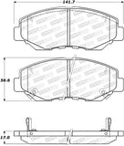 StopTech Sport Brake Pads w/Shims & Hardware - Front - 309.09141