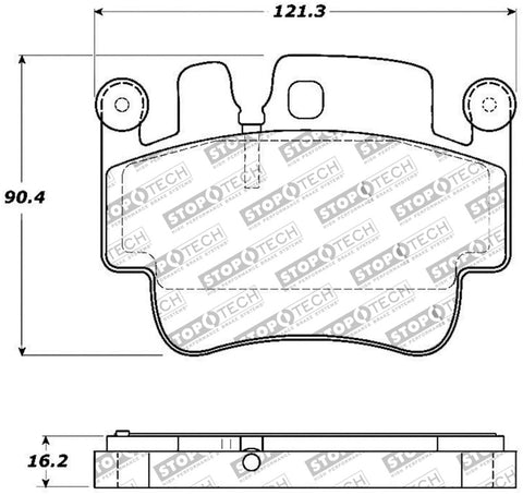 StopTech Performance 00-07 Porsche Boxster S / 06-07 Cayman / 99-05 911 Carrera Front Brake Pads - 309.09170